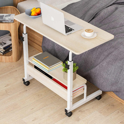 Adjustable Laptop Table with Bookshelf – Work, Study & Relax