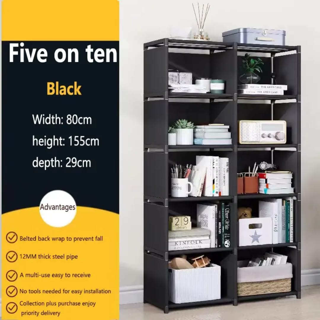 Organize Smarter with Our Portable Bookshelf Rack